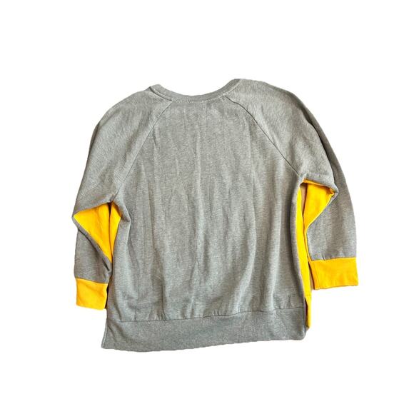 Pink Victoria’s Secret Women’s Large Golden Glow Logo Crew Sweatshirt VS Graphic - Picture 4 of 4